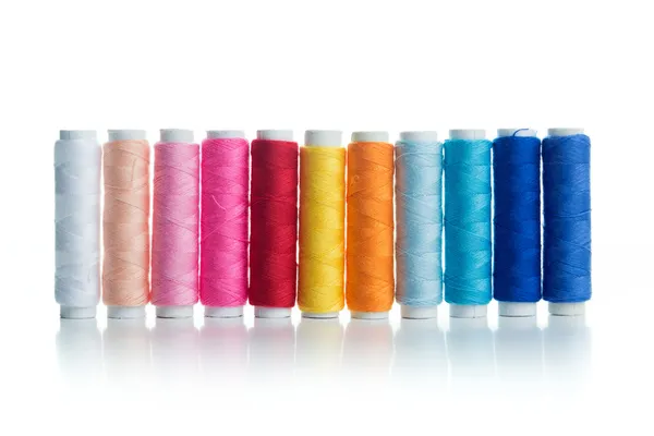 Multicolour bobbins — Stock Photo, Image