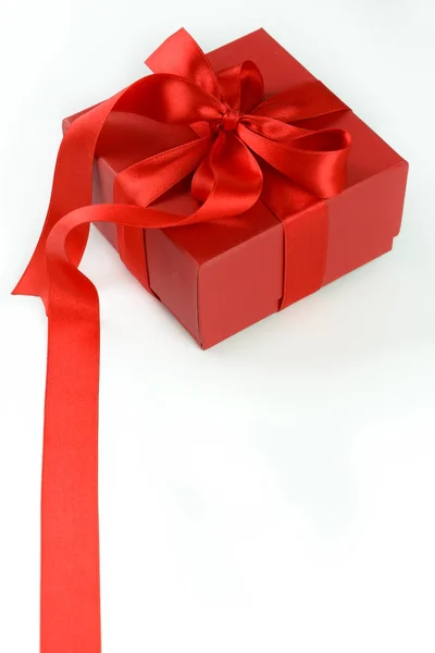 Red gift box — Stock Photo, Image