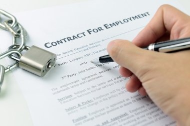 iş sözleşmesi imzalama