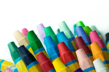 pastel boya yığını