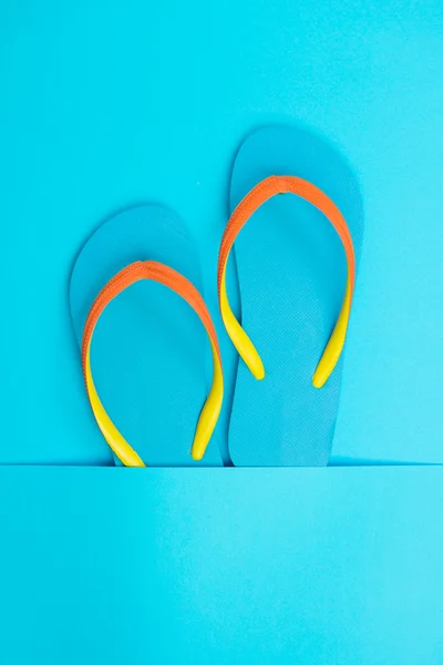 Flip flop azul — Fotografia de Stock