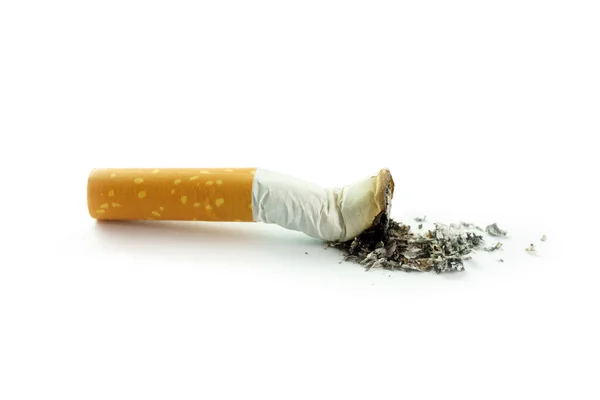 Cigarette butt with ash — Stock Photo, Image