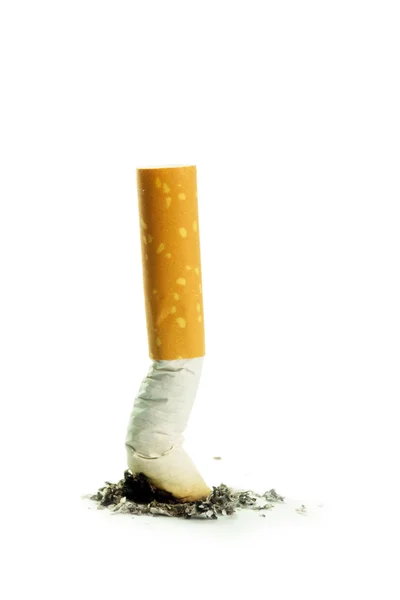 Cigarette butt with ash — Stock Photo, Image