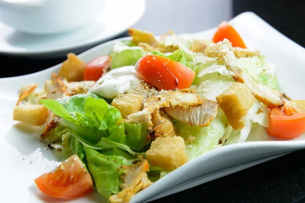 Garden salad with chicken fillet — Stock Photo, Image