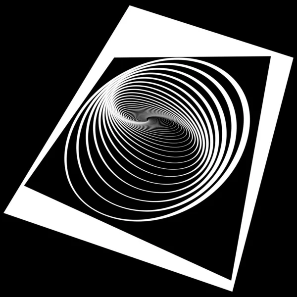 Conception abstraite op art . — Image vectorielle