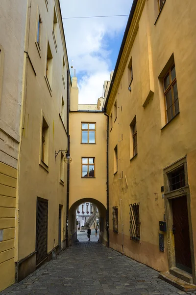 Street in Olomouc (Olmütz), Czech Republic. — Stockfoto