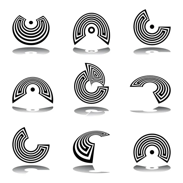 Design elements set. Abstract graphic icons. — Stock Vector
