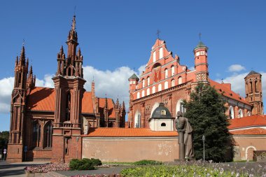 St. anna'nın Kilisesi Vilnius, Litvanya.