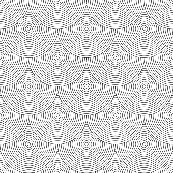 Seamless geometric texture. "Fish scale" design. — Stock Vector