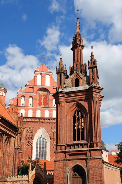 Kostel svaté Anny v vilnius, Litva. — Stock fotografie