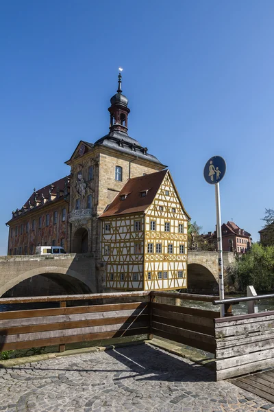 Staroměstská radnice v Bambergu, Německo. — Stock fotografie