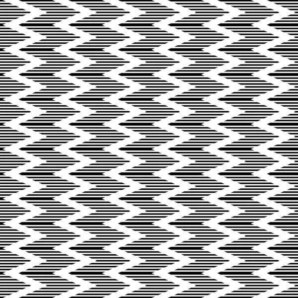 Бесшовный геометрический зигзагообразный рисунок. Полосатая текстура . — стоковый вектор