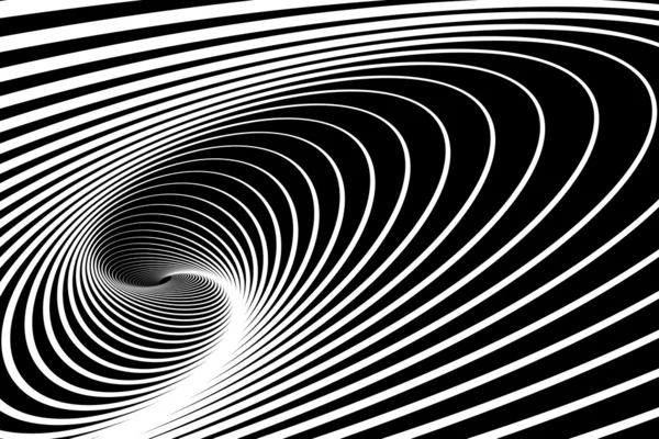 螺旋旋转运动。op 的抽象艺术背景. — 图库矢量图片