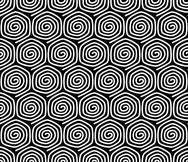 Sömlöst mönster med spiralelement. — Stock vektor