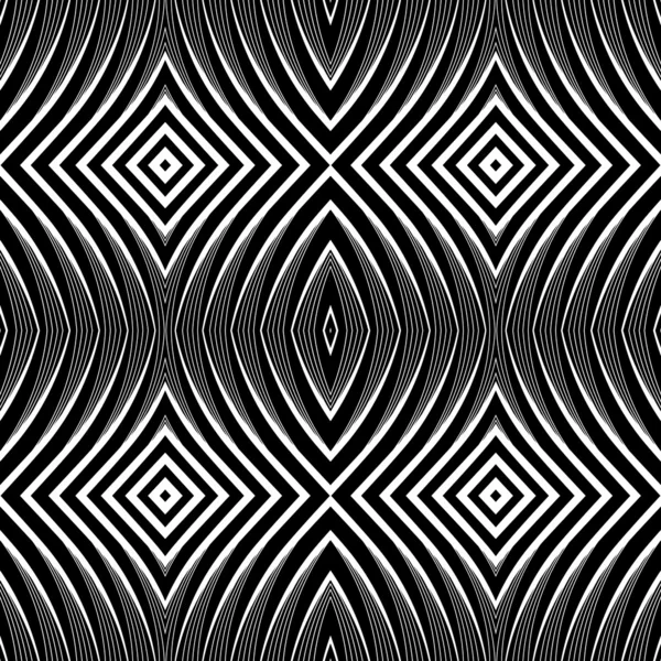 Seamless pattern in op art design. — Stock Vector