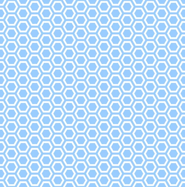 Seamless hexagons blue texture. — Stock Vector