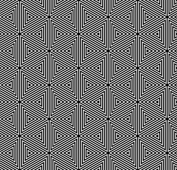 Nahtlose geometrische Op-Art-Muster. — Stockvektor