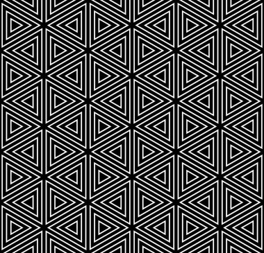 kesintisiz geometrik altıgenler ve üçgenler doku.