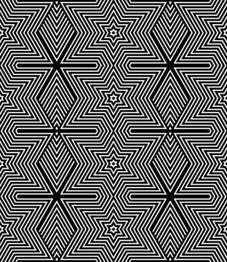 kesintisiz geometrik op art doku.
