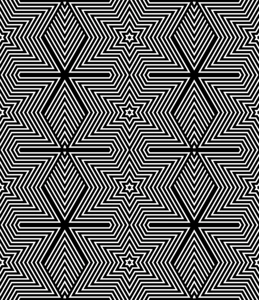 Naadloze geometrische op-art textuur. — Stockvector