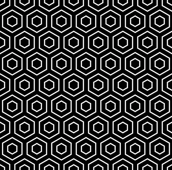 Hexagons texture. Seamless geometric pattern — Stock Vector