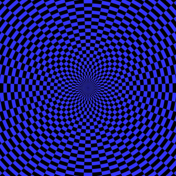 Abstrakter blauer Hintergrund. Illusion der Rotationsbewegung. — Stockvektor