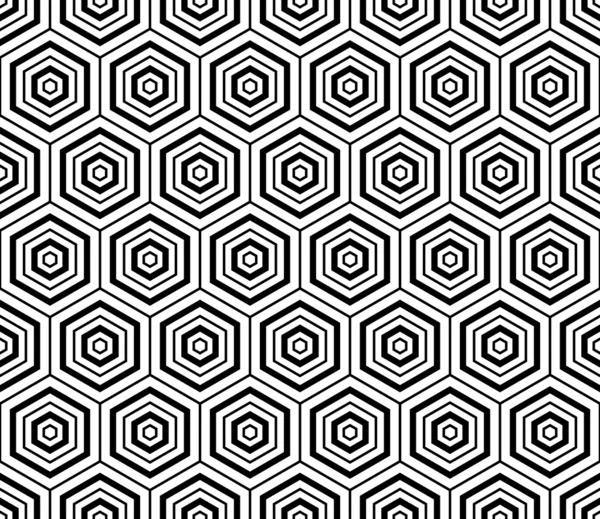 Zeshoeken textuur. Naadloze geometrische patroon. — Stockvector