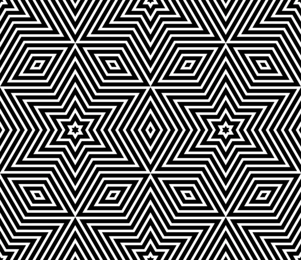 Nahtlose geometrische Textur. Sterne-Muster. — Stockvektor