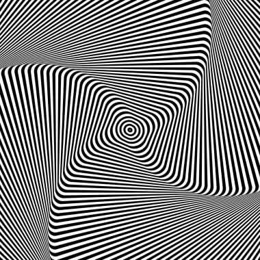 rotasyon hareket yanılsaması. op sanat arka plan.