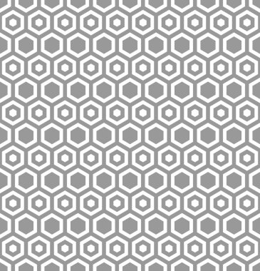 Dikişsiz altıgenler desen.