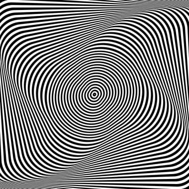  burulma yanılsama. op sanat arka plan.