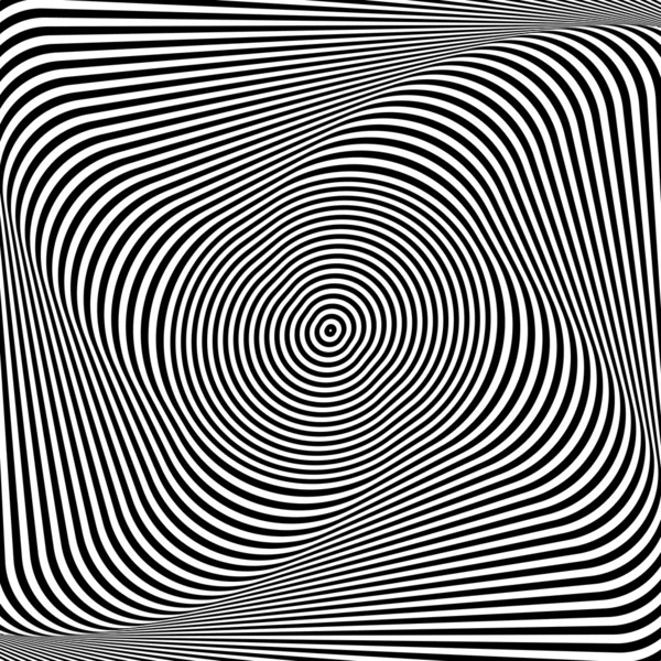 Illusione di torsione. Sfondo astratto op art . — Vettoriale Stock