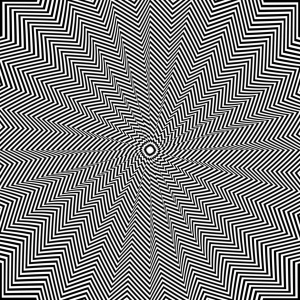 Illusion du mouvement de rotation. Op art . — Image vectorielle