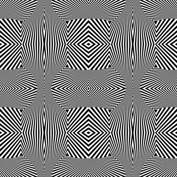 Bezešvá textura. geometrické op art vzor. — Stockový vektor