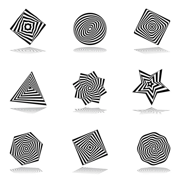 Elementos de diseño establecidos. Iconos abstractos . — Vector de stock