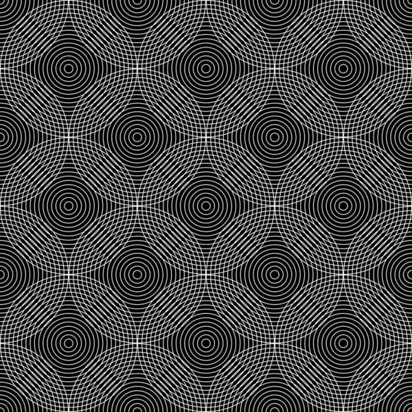 Patrón de círculos geométricos sin costura . — Vector de stock