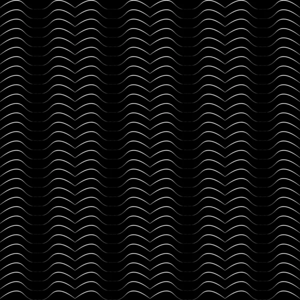 Lignes ondulées sans couture textute rayée . — Image vectorielle