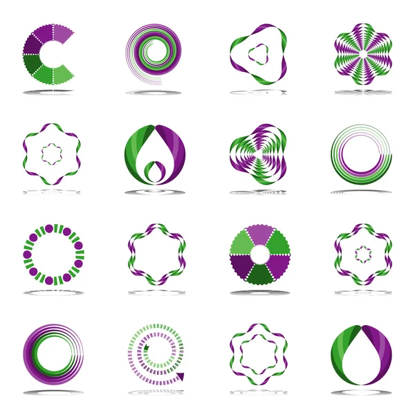 Elementos de diseño establecidos. Iconos abstractos . — Vector de stock