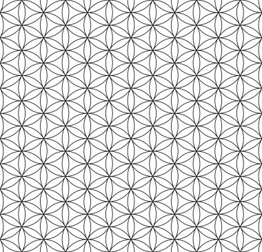  Dikişsiz op art doku. daireler ve altıgenler desen.