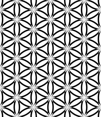 Kafesli seamless modeli. dantelli daireler ve altıgenler doku.