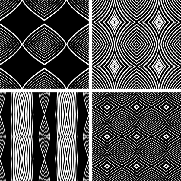 Seamless patterns set. — Stock Vector