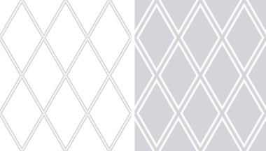 Bir dizi kusursuz geometrik elmas desenleri. Vektör sanatı.