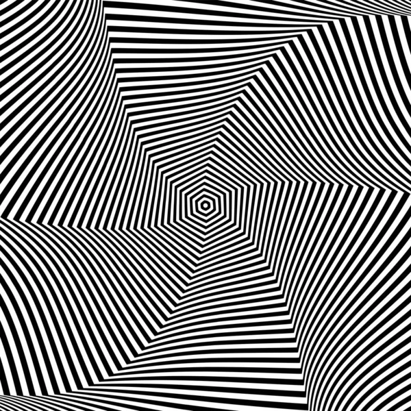 Abstrakta Konstdesign Illusion Rotation Rörelse Vektorillustration — Stock vektor