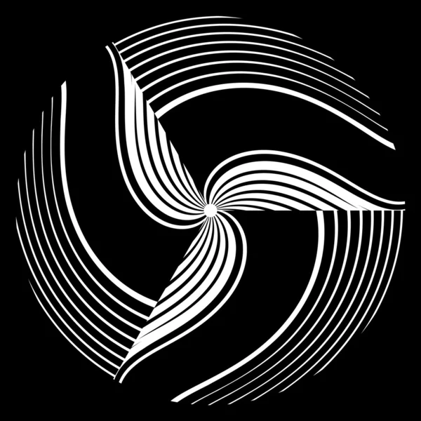 Elemento de diseño de rotación abstracta . — Archivo Imágenes Vectoriales