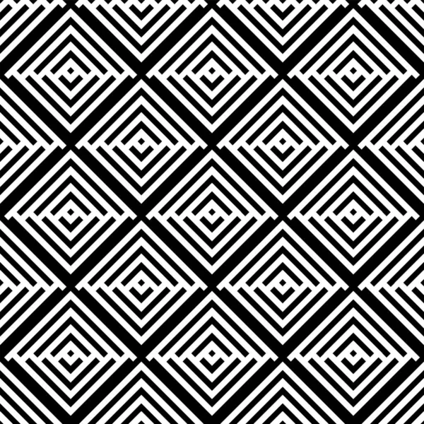 抽象的なシームレスな幾何学的チェックパターンとテクスチャ ベクトルアート — ストックベクタ