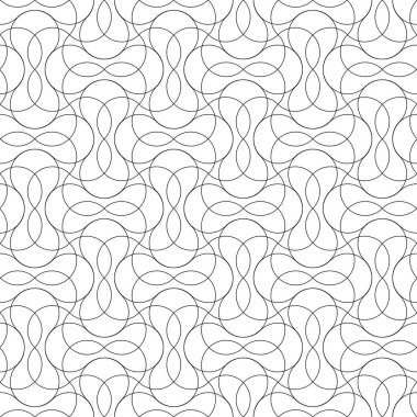 Kusursuz dalgalı hat deseni. Beyaz desenli arka plan. Vektör sanatı.