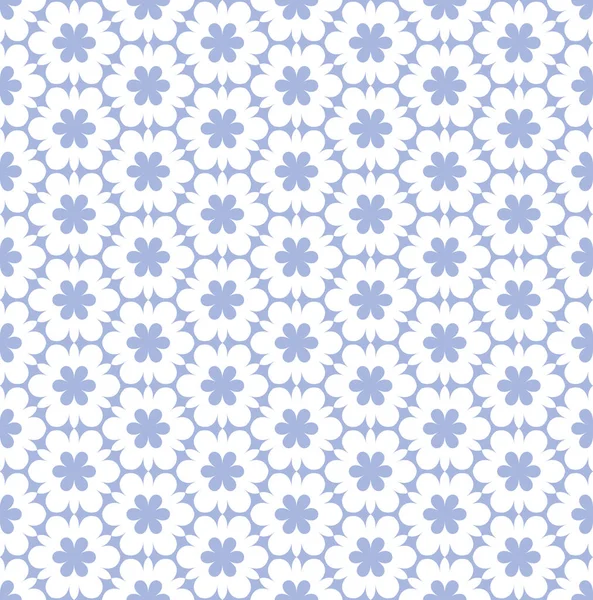 Patrón Floral Azul Inconsútil Abstracto Textura Arte Vectorial — Vector de stock