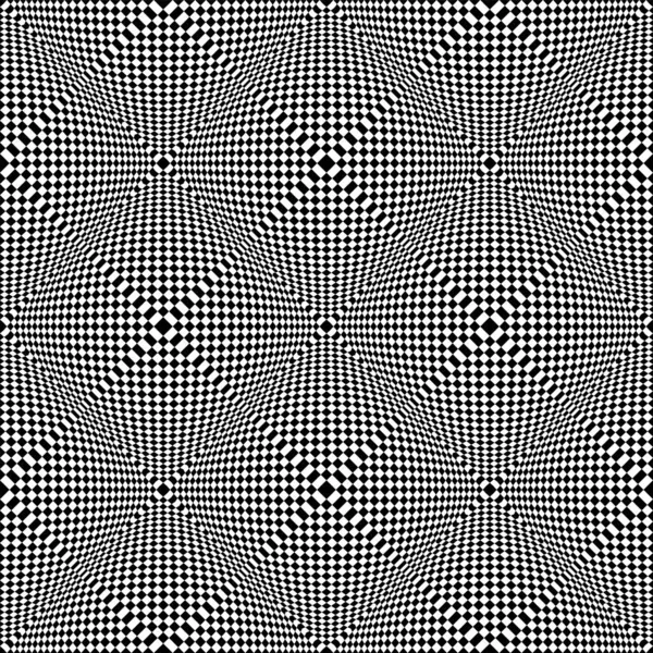 Patrón Abstracto Arte Blanco Negro Cuadros Sin Costura Con Efecto — Archivo Imágenes Vectoriales