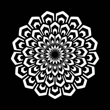 Soyut dekoratif geometrik daire tasarım elemanı. Vektör sanatı.