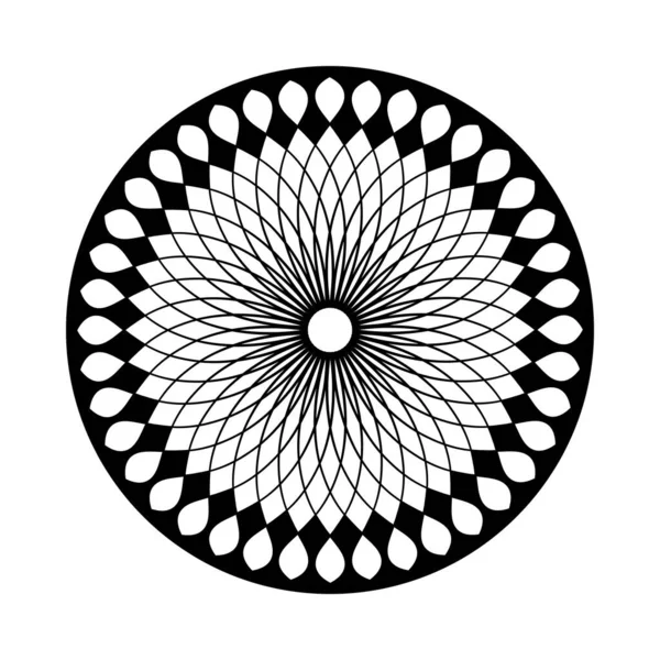 Abstrakt Dekorativ Geometrisk Cirkel Mönster Vektorkonst — Stock vektor
